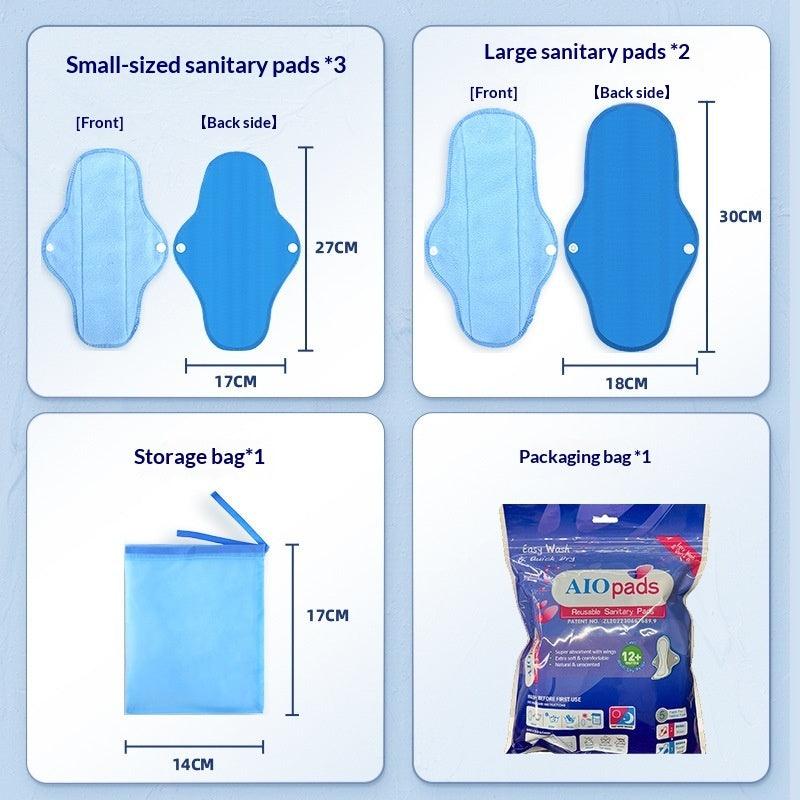 Photo 2 — AIOpads – Serviettes Hygiéniques Lavables Réutilisables | Pack de 5
