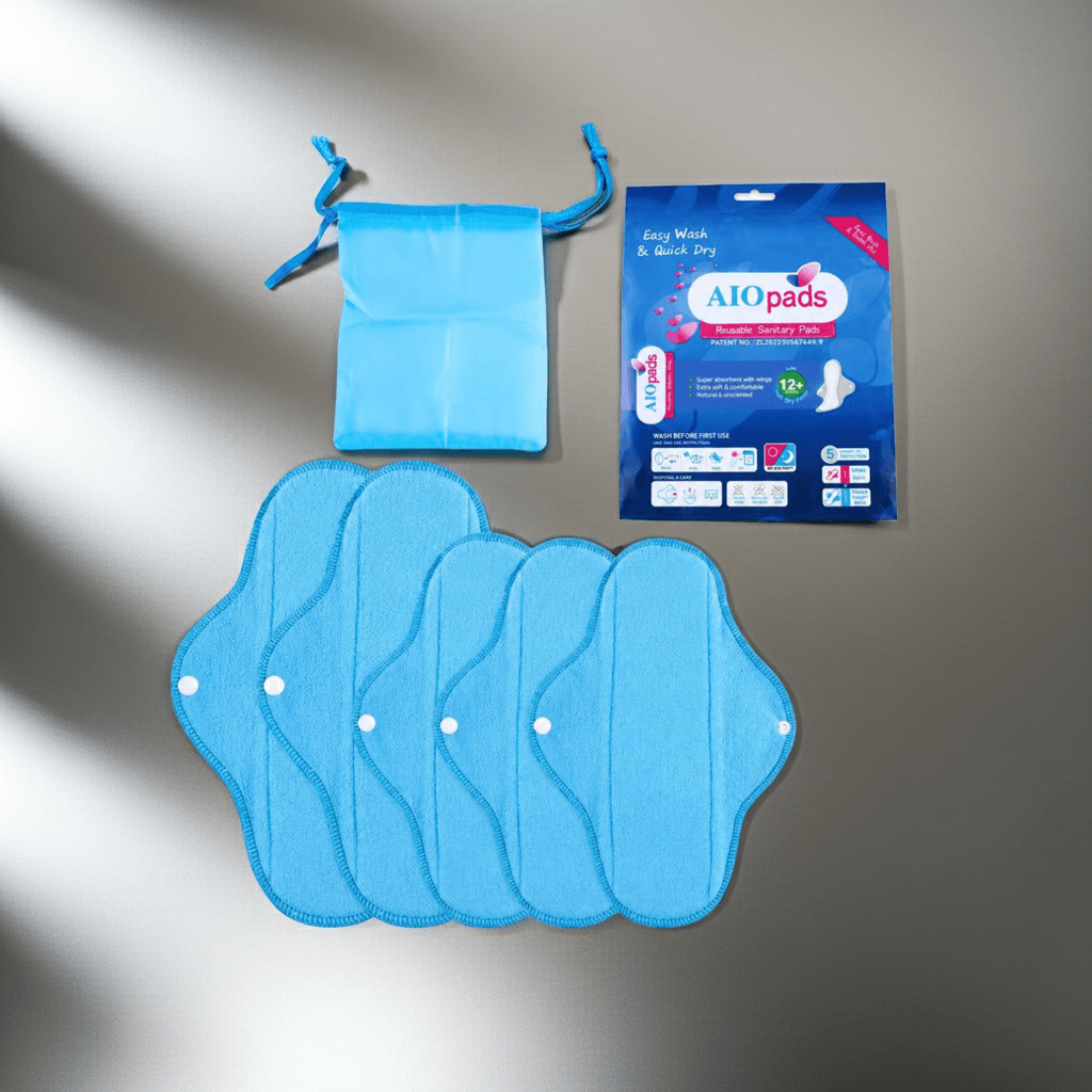 Photo 10 — AIOpads – Serviettes Hygiéniques Lavables Réutilisables | Pack de 5 + Pochette